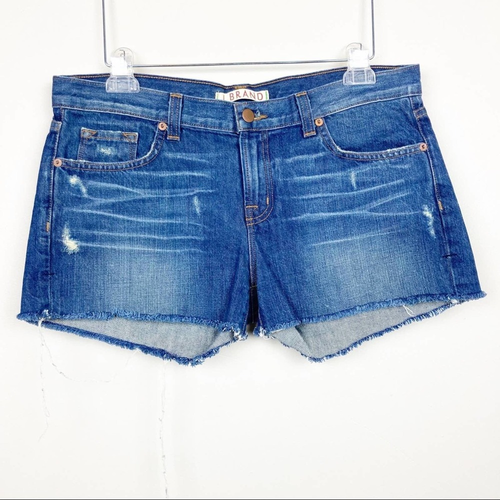 J brand raw hem jean shorts